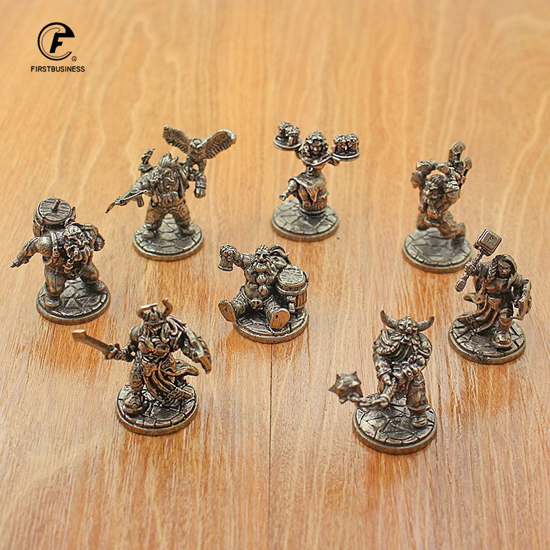 Board Game Vantage - خمر الأبيض النحاس مصغرة قزم المحارب