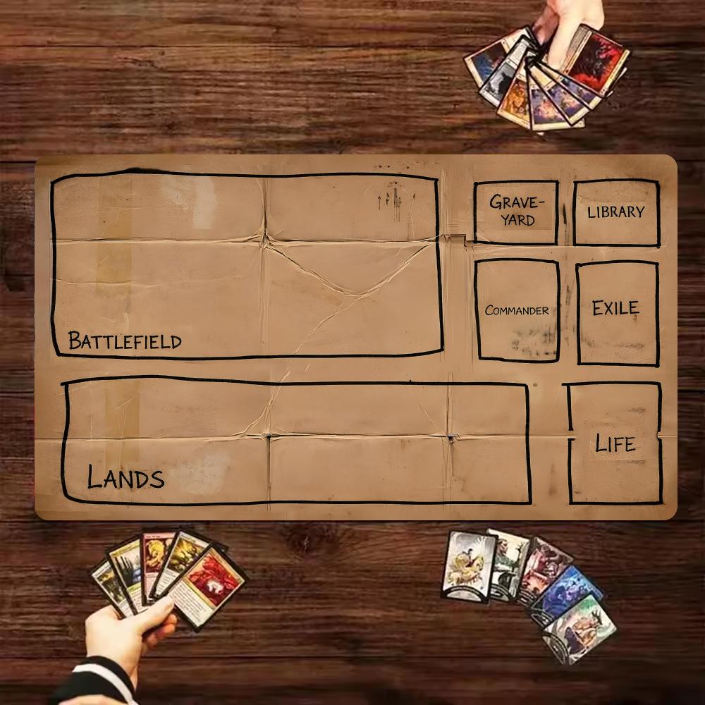 Board Game Zone - بساط ألعاب لوحية من الورق المقوى،