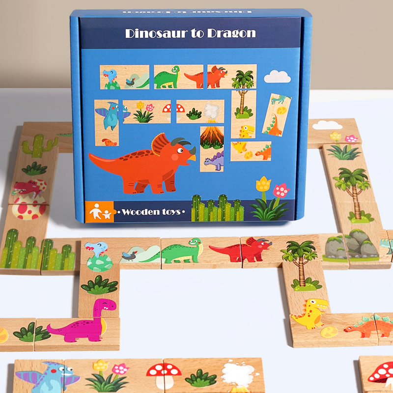 Board Game For Kids - أطفال خشبية بانوراما الألغاز الكرتون الحيوان