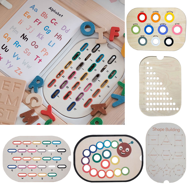 Board Game Word - ألعاب مونتيسوري للأطفال، تدريب الحركة الدقيقة،