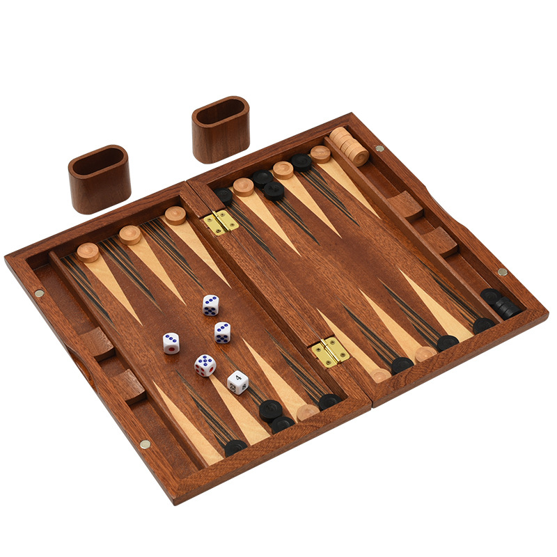 طاولة نرد خشبية صلبة، مصنوعة م - مراجعة Board Game Vantage وسعره