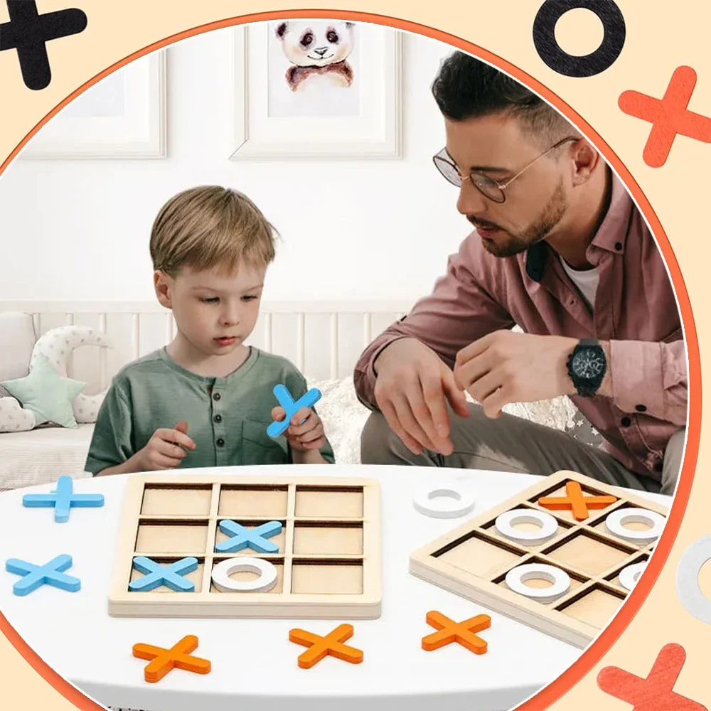 لعبة خشبية XO Tic Tac Toe، لوح - مراجعة Board Game Word وسعره